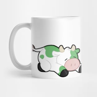 Sleepy Cow - Green Mug